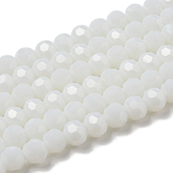 PandaHall Opaque Glass Beads Stands, Faceted(32 Facets), Round, White, 6mm, Hole: 1mm, about 98pcs/strand, 20.47''(52cm) Glass Round White
PandaHall Opaque Glass Beads Stands, Faceted(32 Facets), Round, White, 6mm, Hole: 1mm, about 98pcs/strand, 20.47''(52cm) Glass Round White
