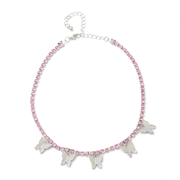 PandaHall Alloy Rhinestone Cup Chain Necklaces, Butterfly Pendant Necklaces, with Lobster Claw Clasps, Platinum, Light Rose, 12.59 inch..., Pink
PandaHall Alloy Rhinestone Cup Chain Necklaces, Butterfly Pendant Necklaces, with Lobster Claw Clasps, Platinum, Light Rose, 12.59 inch..., Pink