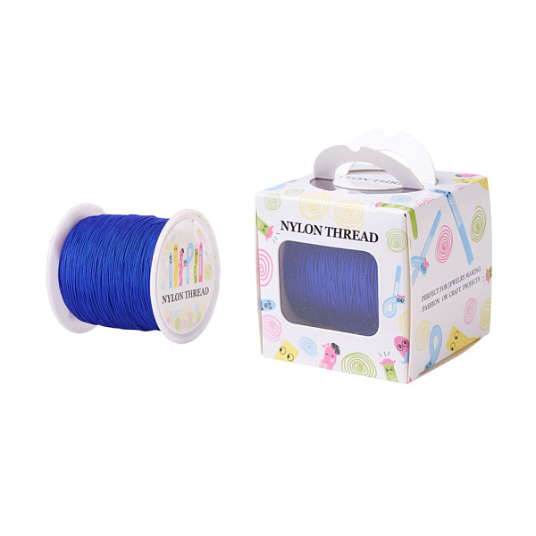 PandaHall Nylon Thread, Blue, 0.5mm, about 147.64yards/roll(135m/roll) Nylon Blue
PandaHall Nylon Thread, Blue, 0.5mm, about 147.64yards/roll(135m/roll) Nylon Blue