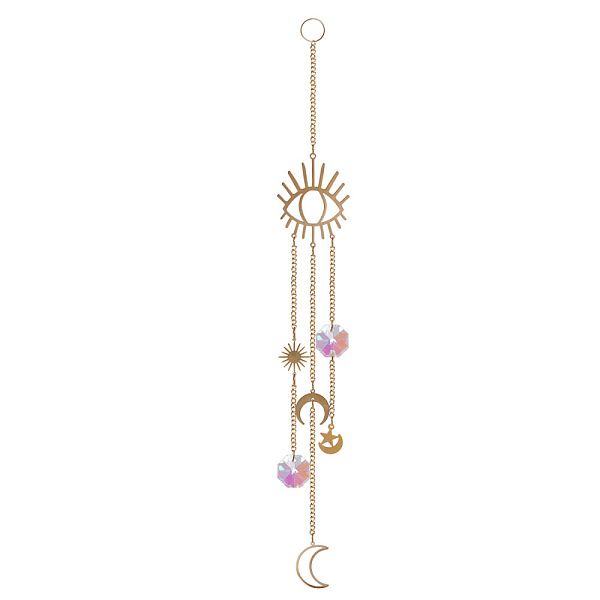 PandaHall Iron Big Pendant Decorations, Glass Charms Suncatchers Rainbow Maker, for Garden, Wedding, Lighting Ornament, Eye Pattern...
PandaHall Iron Big Pendant Decorations, Glass Charms Suncatchers Rainbow Maker, for Garden, Wedding, Lighting Ornament, Eye Pattern...