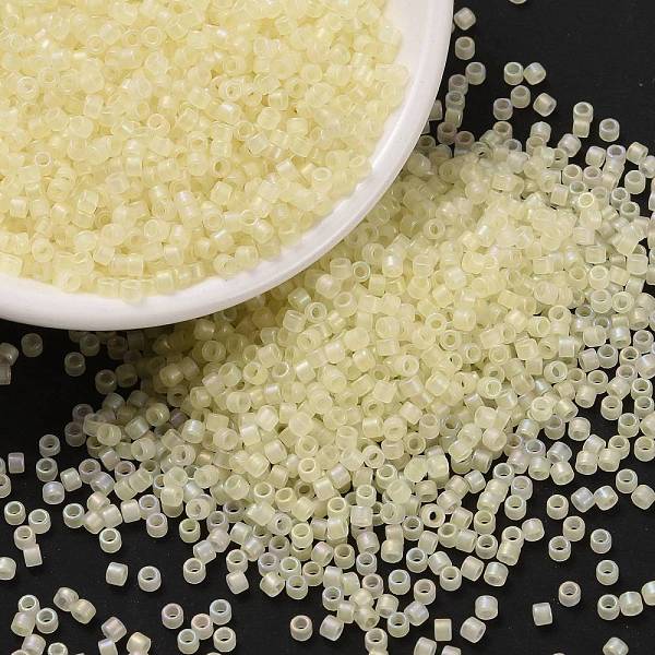 PandaHall Cylinder Seed Beads, Frosted AB Colors, Round Hole, Uniform Size, Pale Goldenrod, 2x1.5mm, Hole: 0.8mm, about 888pcs/10g Glass
PandaHall Cylinder Seed Beads, Frosted AB Colors, Round Hole, Uniform Size, Pale Goldenrod, 2x1.5mm, Hole: 0.8mm, about 888pcs/10g Glass