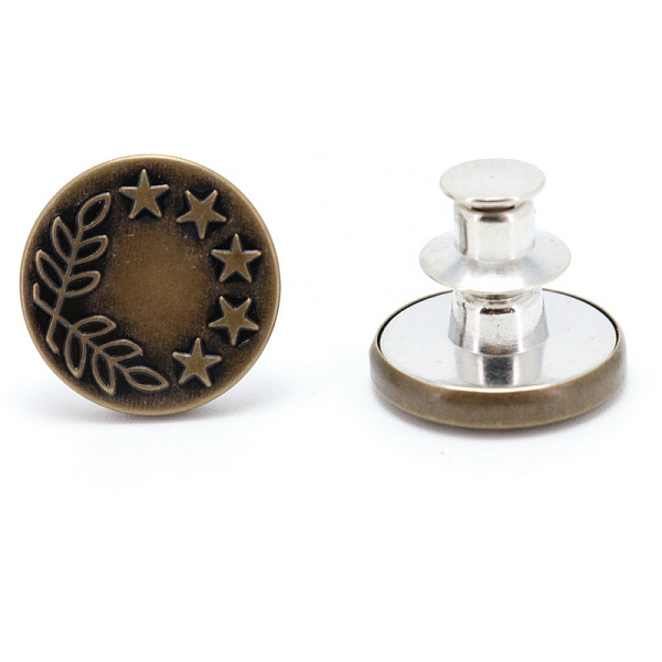 PandaHall Alloy Button Pins for Jeans, Nautical Buttons, Garment Accessories, Round, Star, 17mm Alloy Star
PandaHall Alloy Button Pins for Jeans, Nautical Buttons, Garment Accessories, Round, Star, 17mm Alloy Star