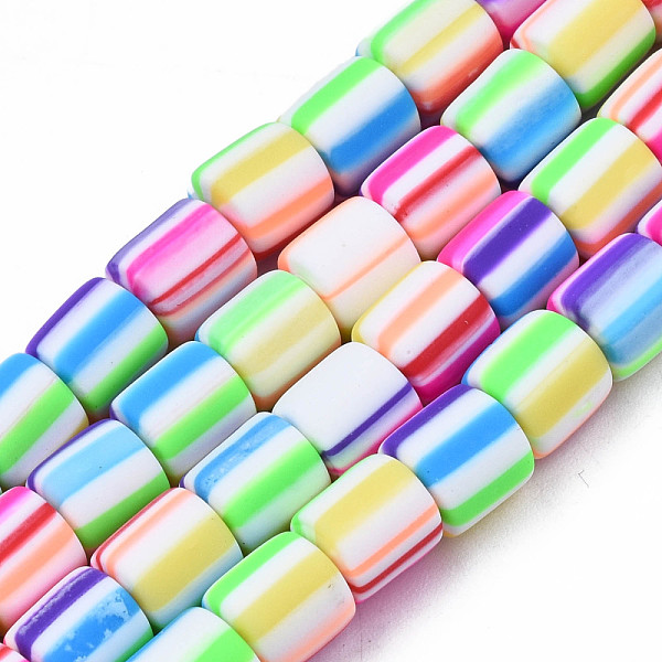 PandaHall Handmade Polymer Clay Bead Strands, Column, Colorful, 6.5x6mm, Hole: 1.2mm, about 61pcs/strand, 15.75 inch(40cm) Polymer Clay...
PandaHall Handmade Polymer Clay Bead Strands, Column, Colorful, 6.5x6mm, Hole: 1.2mm, about 61pcs/strand, 15.75 inch(40cm) Polymer Clay...