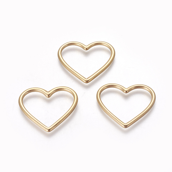 PandaHall 304 Stainless Steel Linking Rings, Heart, Golden, 23.5x28x2mm, Hole: 16x24mm 304 Stainless Steel Heart
PandaHall 304 Stainless Steel Linking Rings, Heart, Golden, 23.5x28x2mm, Hole: 16x24mm 304 Stainless Steel Heart