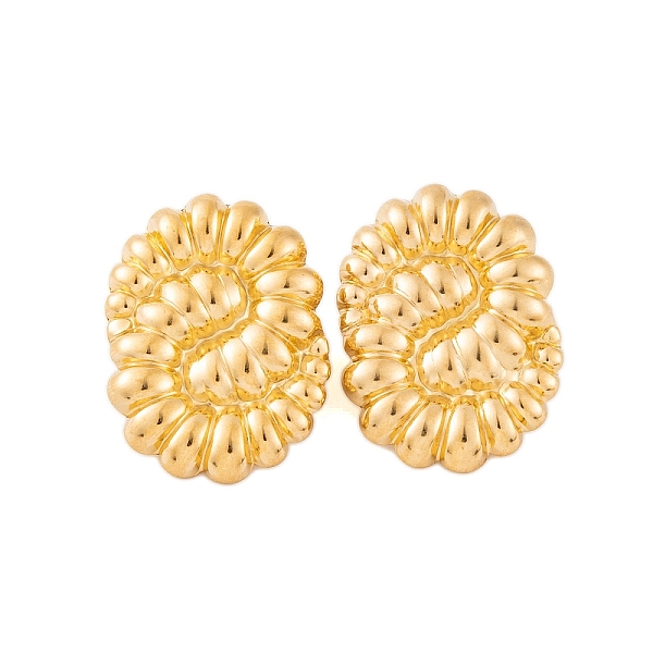 PandaHall Ion Plating(IP) 304 Stainless Steel Stud Earrings for Women, Twisted Oval, Real 18K Gold Plated, 31x23mm 304 Stainless Steel Oval
PandaHall Ion Plating(IP) 304 Stainless Steel Stud Earrings for Women, Twisted Oval, Real 18K Gold Plated, 31x23mm 304 Stainless Steel Oval