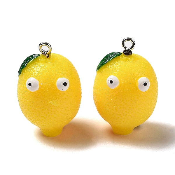 PandaHall Cartoon Opaque Resin Fruit Pendants, Funny Eye Lemon Charms with Platinum Plated Iron Loops, Yellow, 30x19.5x19.5mm, Hole: 2mm...
PandaHall Cartoon Opaque Resin Fruit Pendants, Funny Eye Lemon Charms with Platinum Plated Iron Loops, Yellow, 30x19.5x19.5mm, Hole: 2mm...