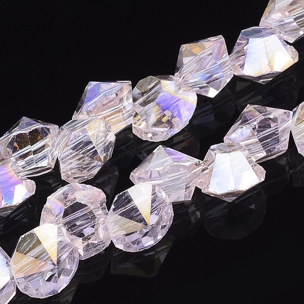 PandaHall Electroplated Glass Beads Strands, AB Color Plated, Faceted, Diamond, Misty Rose, 4x3.5mm, Hole: 0.5mm, about 99pcs/strand, 11.81..., Red
PandaHall Electroplated Glass Beads Strands, AB Color Plated, Faceted, Diamond, Misty Rose, 4x3.5mm, Hole: 0.5mm, about 99pcs/strand, 11.81..., Red