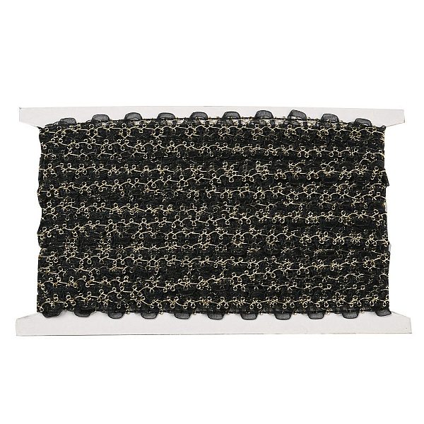 PandaHall Polyester Lace Trim for Curtain, Home Textile Decor, Gold, Black, 1/2 inch(12mm) Polyester None Black
PandaHall Polyester Lace Trim for Curtain, Home Textile Decor, Gold, Black, 1/2 inch(12mm) Polyester None Black