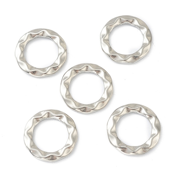 PandaHall Hammered 304 Stainless Steel Linking Rings, Round Ring, Stainless Steel Color, 24.5x3.5mm, Inner Diameter: 15.5mm 304 Stainless...
PandaHall Hammered 304 Stainless Steel Linking Rings, Round Ring, Stainless Steel Color, 24.5x3.5mm, Inner Diameter: 15.5mm 304 Stainless...
