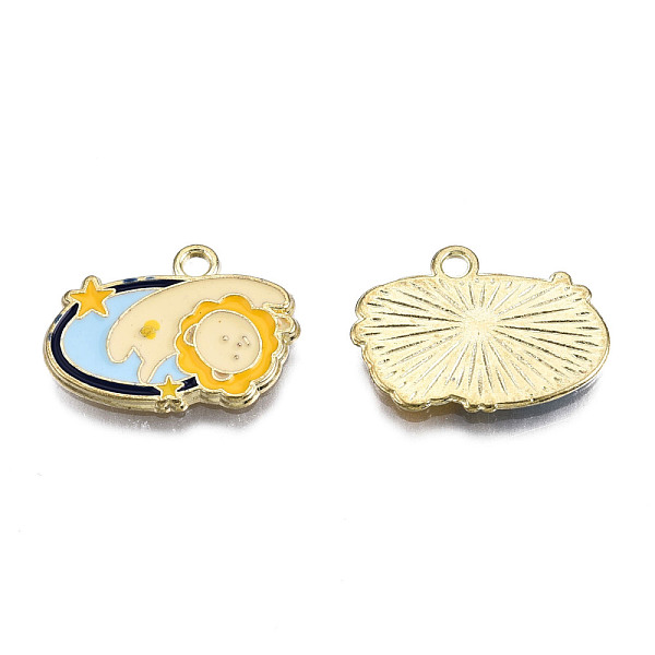 PandaHall Alloy Enamel Pendants, Cadmium Free & Lead Free, Light Gold, Lion, Gold, 15x20.5x1.5mm, Hole: 1.8mm Alloy+Enamel Lion Gold
PandaHall Alloy Enamel Pendants, Cadmium Free & Lead Free, Light Gold, Lion, Gold, 15x20.5x1.5mm, Hole: 1.8mm Alloy+Enamel Lion Gold