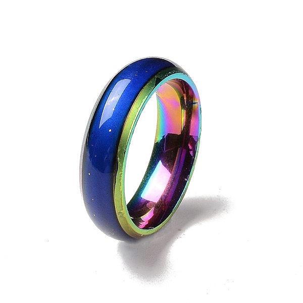 PandaHall Mood Ring, Temperature Change Color Emotion Feeling 201 Stainless Steel Plain Band Ring for Women, Rainbow Color, Inner Diameter...
PandaHall Mood Ring, Temperature Change Color Emotion Feeling 201 Stainless Steel Plain Band Ring for Women, Rainbow Color, Inner Diameter...