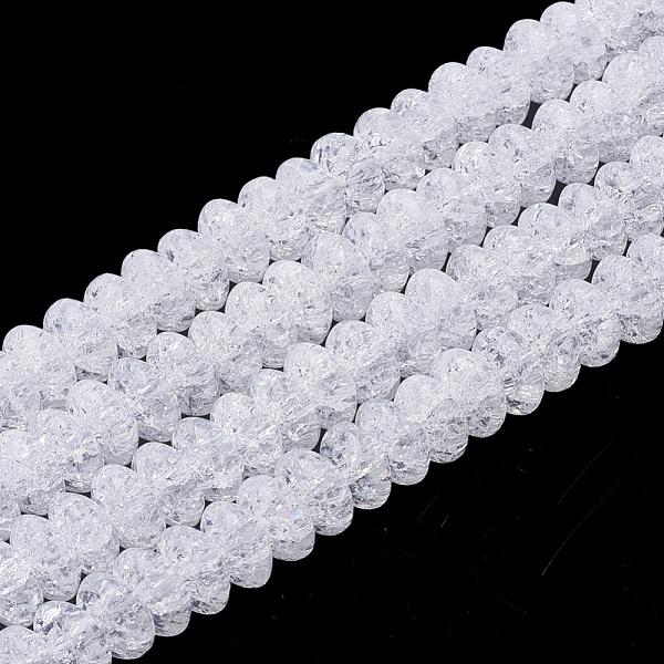 PandaHall Synthetic Crackle Quartz Beads Strands, Rondelle, White, 6~6.5x3.5~4mm, Hole: 1.5mm, about 122pcs/strand, 15.5 inch Crackle Quartz...
PandaHall Synthetic Crackle Quartz Beads Strands, Rondelle, White, 6~6.5x3.5~4mm, Hole: 1.5mm, about 122pcs/strand, 15.5 inch Crackle Quartz...