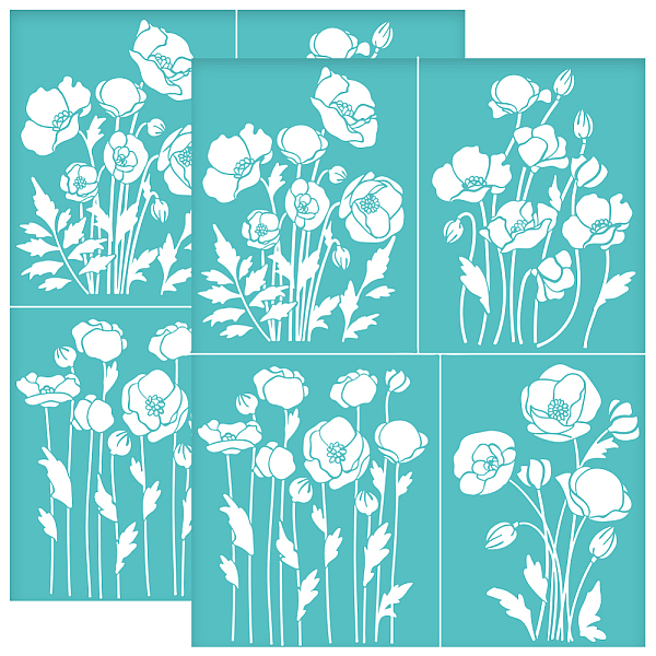PandaHall Self-Adhesive Silk Screen Printing Stencil, for Painting on Wood, DIY Decoration T-Shirt Fabric, Turquoise, Flower, 280x220mm...
PandaHall Self-Adhesive Silk Screen Printing Stencil, for Painting on Wood, DIY Decoration T-Shirt Fabric, Turquoise, Flower, 280x220mm...