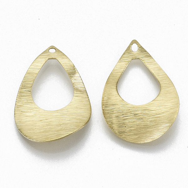 PandaHall Brass Pendants, Teardrop, Nickel Free, Raw(Unplated), 23x16x2mm, Hole: 1.2mm Brass Teardrop
PandaHall Brass Pendants, Teardrop, Nickel Free, Raw(Unplated), 23x16x2mm, Hole: 1.2mm Brass Teardrop