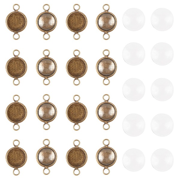 PandaHall ARRICRAFT DIY Link Making Kits,include Flat Round Brass Cabochon Connector Settings, Plain Edge Bezel Cups and Dome Transparent...
PandaHall ARRICRAFT DIY Link Making Kits,include Flat Round Brass Cabochon Connector Settings, Plain Edge Bezel Cups and Dome Transparent...