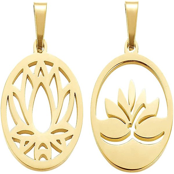 PandaHall BENECREAT 8Pcs 2 Style 304 Stainless Steel Pendants, Ring with Lotus, Golden, 19x16x1.5mm, Hole: 5mm, 4pcs/style 304 Stainless...
PandaHall BENECREAT 8Pcs 2 Style 304 Stainless Steel Pendants, Ring with Lotus, Golden, 19x16x1.5mm, Hole: 5mm, 4pcs/style 304 Stainless...