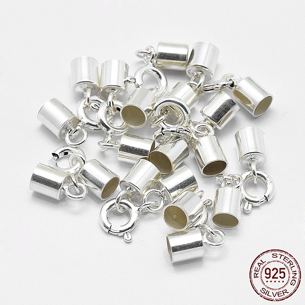 PandaHall 925 Sterling Silver Spring Ring Clasps, with Cord Ends, Silver, 23mm, Inner Size: 4mm Sterling Silver Silver
PandaHall 925 Sterling Silver Spring Ring Clasps, with Cord Ends, Silver, 23mm, Inner Size: 4mm Sterling Silver Silver