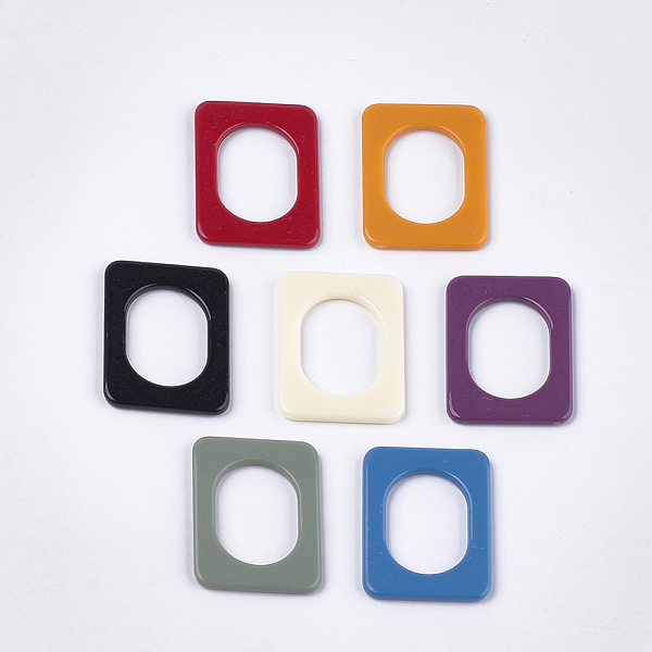 PandaHall Opaque Acrylic Linking Rings, Rectangle, Mixed Color, 39x29x3mm, Inner Measure: 26.5x18.5mm Acrylic Rectangle Multicolor
PandaHall Opaque Acrylic Linking Rings, Rectangle, Mixed Color, 39x29x3mm, Inner Measure: 26.5x18.5mm Acrylic Rectangle Multicolor