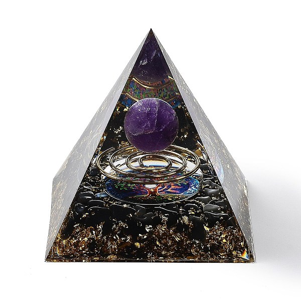PandaHall Orgonite Pyramid Resin Energy Generators, Reiki Natural Amethyst Chips Inside for Home Office Desk Decoration, 60x60x59mm Amethyst...
PandaHall Orgonite Pyramid Resin Energy Generators, Reiki Natural Amethyst Chips Inside for Home Office Desk Decoration, 60x60x59mm Amethyst...