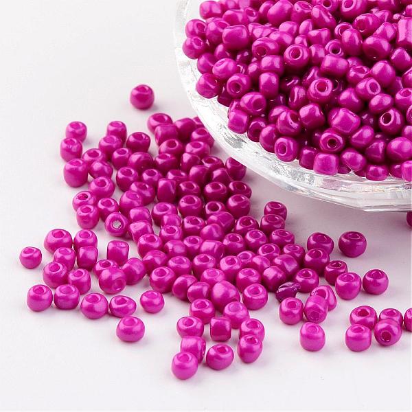 PandaHall 6/0 Baking Paint Glass Seed Beads, Magenta, 4~5x3~4mm, Hole: 1~2mm, about 427pcs/50g Glass Pink
PandaHall 6/0 Baking Paint Glass Seed Beads, Magenta, 4~5x3~4mm, Hole: 1~2mm, about 427pcs/50g Glass Pink