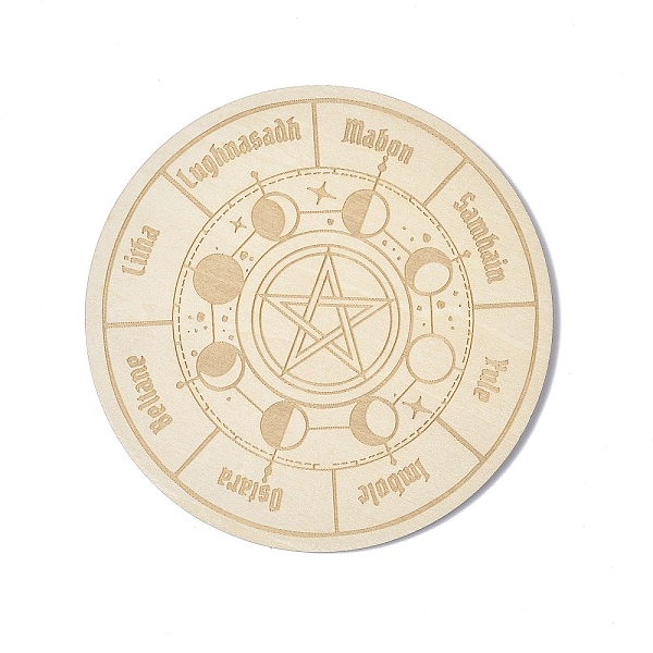 PandaHall Wooden Carved Cup Mats, Heat Resistant Pot Mats, Tarot Theme Pendulum Board, for Home Kitchen, Flat Round, Moon Phase Pattern..., Orange
PandaHall Wooden Carved Cup Mats, Heat Resistant Pot Mats, Tarot Theme Pendulum Board, for Home Kitchen, Flat Round, Moon Phase Pattern..., Orange