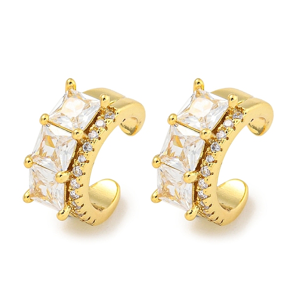 PandaHall Brass Micro Pave Cubic Zirconia Cuff Earrings, Square, Real 18K Gold Plated, 13x6mm Cubic Zirconia Square Clear
PandaHall Brass Micro Pave Cubic Zirconia Cuff Earrings, Square, Real 18K Gold Plated, 13x6mm Cubic Zirconia Square Clear