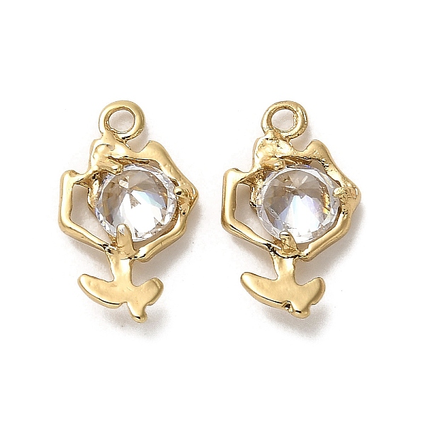 PandaHall Brass Micro Pave Cubic Zirconia Pendants, Long-Lasting Plated, Flower, Golden, 14.5x8.5x4.5mm, Hole: 1.4mm Brass+Cubic Zirconia..., Clear
PandaHall Brass Micro Pave Cubic Zirconia Pendants, Long-Lasting Plated, Flower, Golden, 14.5x8.5x4.5mm, Hole: 1.4mm Brass+Cubic Zirconia..., Clear