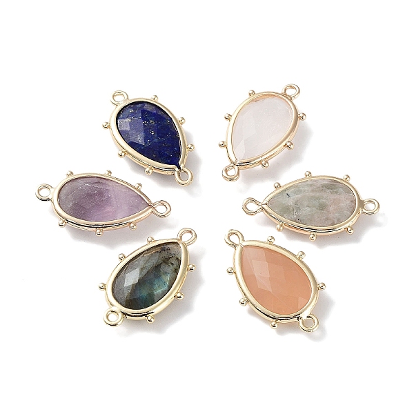 PandaHall Natural Mixed Stone Connector Charms, with Golden Plated Brass Edge Loops, Faceted, Teardrop, 24x14.5x5mm, Hole: 1.2mm & 1.4mm...
PandaHall Natural Mixed Stone Connector Charms, with Golden Plated Brass Edge Loops, Faceted, Teardrop, 24x14.5x5mm, Hole: 1.2mm & 1.4mm...