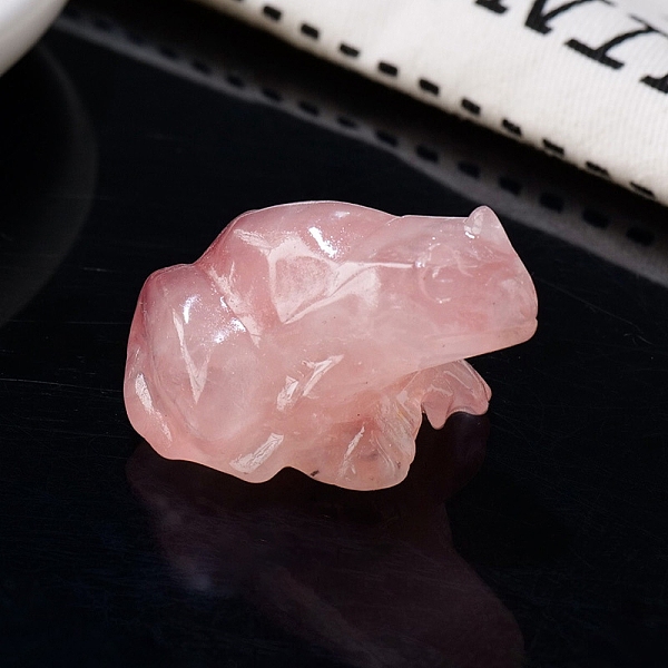 PandaHall Natural Rose Quartz Carved Healing Frog Figurines, Reiki Energy Stone Display Decorations, 37x32x25mm Rose Quartz Frog
PandaHall Natural Rose Quartz Carved Healing Frog Figurines, Reiki Energy Stone Display Decorations, 37x32x25mm Rose Quartz Frog