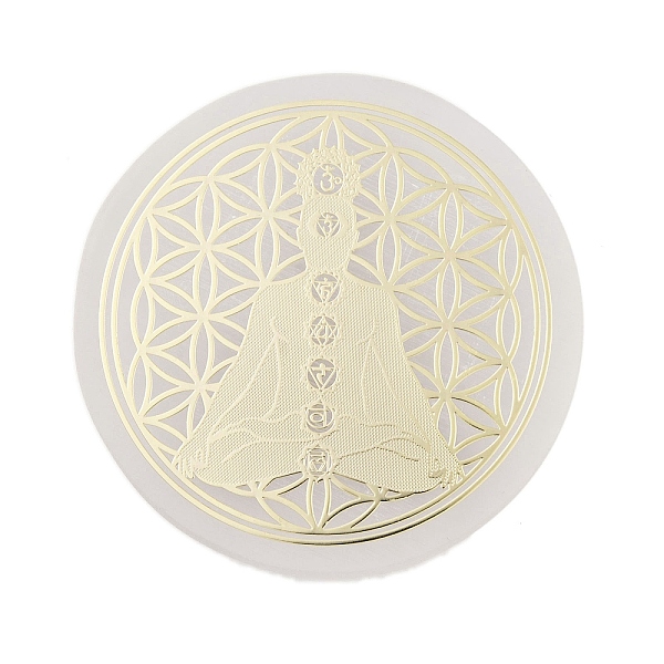 PandaHall Flat Round Natural Selenite Slice Coasters, Reiki Stone for Chakra Balance, Crystal Healing , Human, 59.5~64x6.5~8mm Selenite...
PandaHall Flat Round Natural Selenite Slice Coasters, Reiki Stone for Chakra Balance, Crystal Healing , Human, 59.5~64x6.5~8mm Selenite...