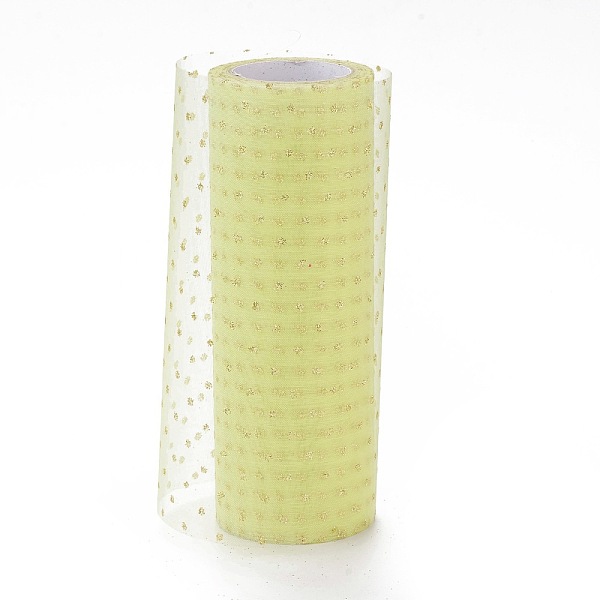 PandaHall Glitter Deco Mesh Ribbons, Tulle Fabric, for Wedding Party Decoration, Skirts Decoration Making, Lemon Chiffon, 5.90~5.94 inch...
PandaHall Glitter Deco Mesh Ribbons, Tulle Fabric, for Wedding Party Decoration, Skirts Decoration Making, Lemon Chiffon, 5.90~5.94 inch...