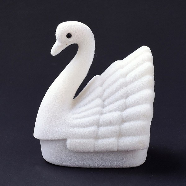 PandaHall Velvet Ring Boxes, with Plastic and Rhinestone, Swan, White, 5.85x5.2x7.25cm Velvet Other Animal White
PandaHall Velvet Ring Boxes, with Plastic and Rhinestone, Swan, White, 5.85x5.2x7.25cm Velvet Other Animal White