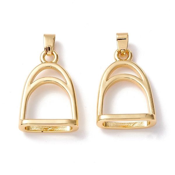 PandaHall Brass Pendants, Long-Lasting Plated, Cadmium Free & Nickel Free & Lead Free, Stirrup Charms, Real 18K Gold Plated, 25x17x7mm, Hole...
PandaHall Brass Pendants, Long-Lasting Plated, Cadmium Free & Nickel Free & Lead Free, Stirrup Charms, Real 18K Gold Plated, 25x17x7mm, Hole...