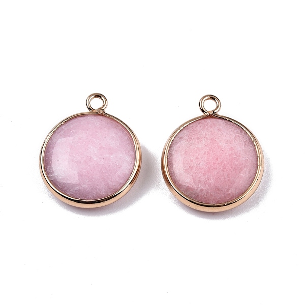 PandaHall Natural White Jade Pendants, with Light Gold Tone Brass Edge, Dyed & Heated, Flat Round Charm, Pink, 23x19x6mm, Hole: 2mm White...
PandaHall Natural White Jade Pendants, with Light Gold Tone Brass Edge, Dyed & Heated, Flat Round Charm, Pink, 23x19x6mm, Hole: 2mm White...