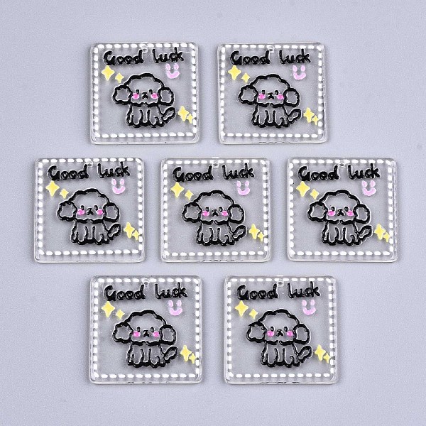 PandaHall Transparent Acrylic Pendants, 3D Printed, Square with Dog Pattern & Word Good Luck, Black, 31.5x31x2.5mm, Hole: 1.5mm Acrylic...
PandaHall Transparent Acrylic Pendants, 3D Printed, Square with Dog Pattern & Word Good Luck, Black, 31.5x31x2.5mm, Hole: 1.5mm Acrylic...