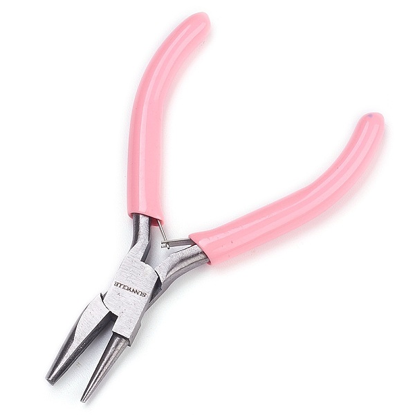 PandaHall 45# Carbon Steel Jewelry Pliers, Round Nose Pliers, Polishing, Pink, 11.8x6.7x0.9cm Carbon Steel Pink
PandaHall 45# Carbon Steel Jewelry Pliers, Round Nose Pliers, Polishing, Pink, 11.8x6.7x0.9cm Carbon Steel Pink