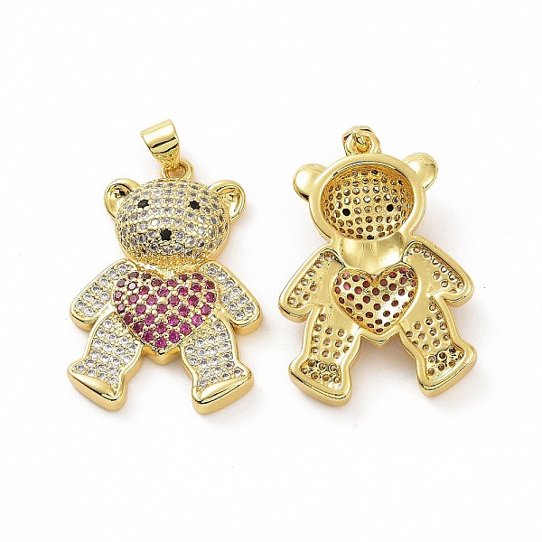 PandaHall Brass Micro Pave Clear Cubic Zirconia Pendants, Bear, Deep Pink, 30x20.5x5.5mm, Hole: 3.5x5mm Brass+Cubic Zirconia Bear
PandaHall Brass Micro Pave Clear Cubic Zirconia Pendants, Bear, Deep Pink, 30x20.5x5.5mm, Hole: 3.5x5mm Brass+Cubic Zirconia Bear