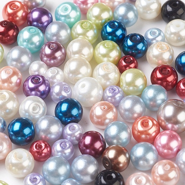 PandaHall Glass Pearl Beads, Round, Mixed Color, 3~16mm, Hole: 1~1.6mm Glass Round Multicolor
PandaHall Glass Pearl Beads, Round, Mixed Color, 3~16mm, Hole: 1~1.6mm Glass Round Multicolor