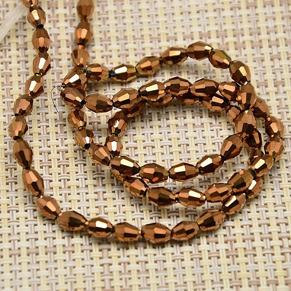 PandaHall Electroplate Glass Beads Strands, Full Antique Bronze Plated, Faceted, Oval, Goldenrod, 6x4mm, Hole: 1mm, about 65pcs/strand, 16..., Gold
PandaHall Electroplate Glass Beads Strands, Full Antique Bronze Plated, Faceted, Oval, Goldenrod, 6x4mm, Hole: 1mm, about 65pcs/strand, 16..., Gold