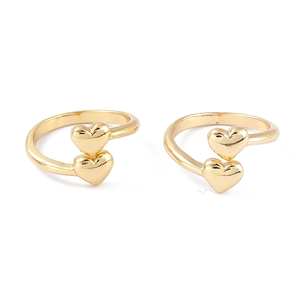 PandaHall Brass Cuff Rings, Open Rings, Long-Lasting Plated, Heart, Real 18K Gold Plated, 2.5~13.5mm, Inner Diameter: 18mm Brass
PandaHall Brass Cuff Rings, Open Rings, Long-Lasting Plated, Heart, Real 18K Gold Plated, 2.5~13.5mm, Inner Diameter: 18mm Brass