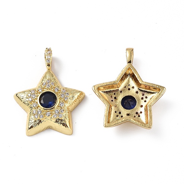 PandaHall Brass Micro Pave Cubic Zirconia Pendants, Real 18K Gold Plated, Star Charms, Midnight Blue, 24x19.5x5mm, Hole: 4x2.2mm Brass+Cubic...
PandaHall Brass Micro Pave Cubic Zirconia Pendants, Real 18K Gold Plated, Star Charms, Midnight Blue, 24x19.5x5mm, Hole: 4x2.2mm Brass+Cubic...