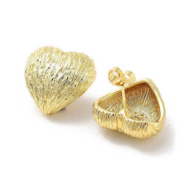 PandaHall Rack Plating Brass Stud Earring, Long-Lasting Plated, Heart, Golden, 18x18.5mm Brass Heart
PandaHall Rack Plating Brass Stud Earring, Long-Lasting Plated, Heart, Golden, 18x18.5mm Brass Heart