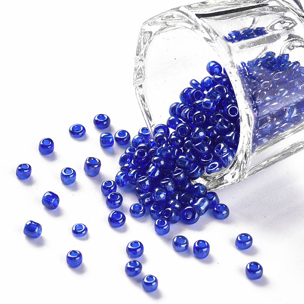 PandaHall Glass Seed Beads, Trans. Colours Lustered, Round, Blue, 3mm, Hole: 1mm, about 10000pcs/pound Glass Blue
PandaHall Glass Seed Beads, Trans. Colours Lustered, Round, Blue, 3mm, Hole: 1mm, about 10000pcs/pound Glass Blue
