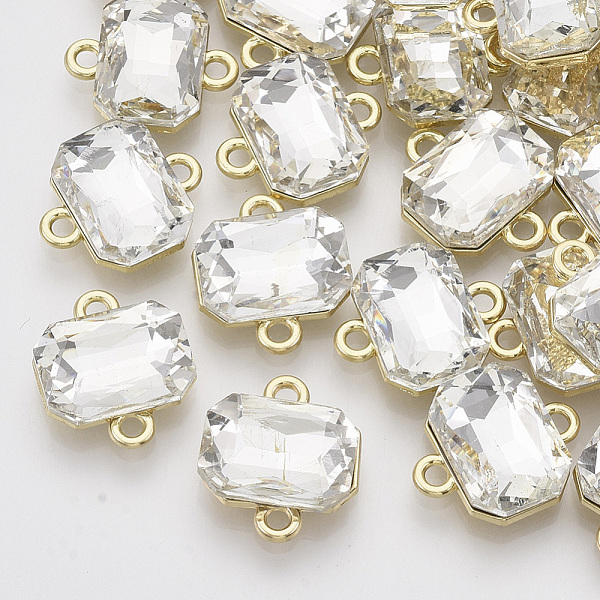 PandaHall Light Gold Plated Alloy Links connectors, with Glass, Faceted, Rectangle, Clear, 17x14~15x5mm, Hole: 1.8mm Alloy+Glass Rectangle...
PandaHall Light Gold Plated Alloy Links connectors, with Glass, Faceted, Rectangle, Clear, 17x14~15x5mm, Hole: 1.8mm Alloy+Glass Rectangle...