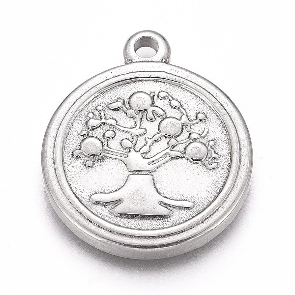 PandaHall 304 Stainless Steel Pendants, Flat Round with Tree of Life, Stainless Steel Color, 21.5x18x2.5mm, Hole: 2mm 304 Stainless Steel...
PandaHall 304 Stainless Steel Pendants, Flat Round with Tree of Life, Stainless Steel Color, 21.5x18x2.5mm, Hole: 2mm 304 Stainless Steel...