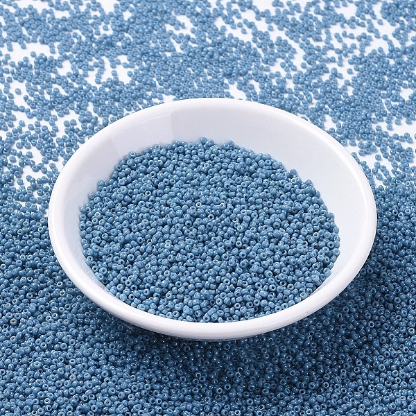 PandaHall MIYUKI Round Rocailles Beads, Japanese Seed Beads, (RR4482) Duracoat Dyed Opaque Bayberry, 11/0, 2x1.3mm, Hole: 0.8mm, about..., Blue
PandaHall MIYUKI Round Rocailles Beads, Japanese Seed Beads, (RR4482) Duracoat Dyed Opaque Bayberry, 11/0, 2x1.3mm, Hole: 0.8mm, about..., Blue