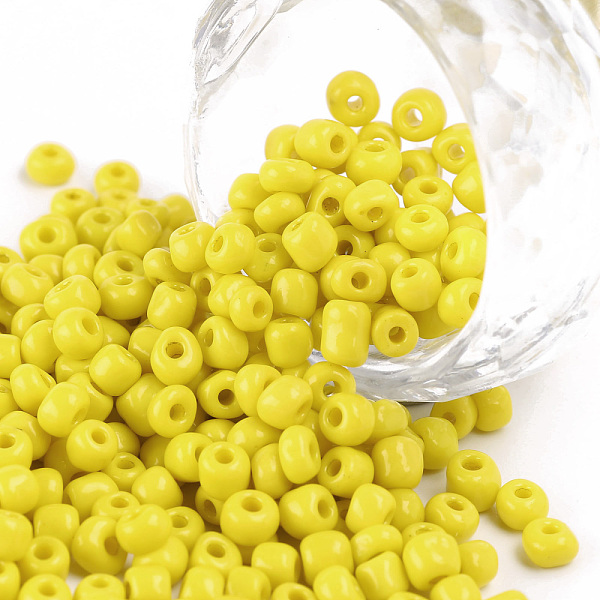 PandaHall 6/0 Glass Seed Beads, Opaque Colours Seed, Small Craft Beads for DIY Jewelry Making, Round, Round Hole, Yellow, 6/0, 4mm, Hole...
PandaHall 6/0 Glass Seed Beads, Opaque Colours Seed, Small Craft Beads for DIY Jewelry Making, Round, Round Hole, Yellow, 6/0, 4mm, Hole...