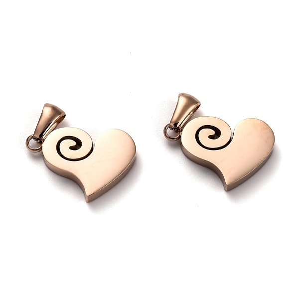 PandaHall Ion Plating(IP) 304 Stainless Steel Pendants, Manual Polishing, Heart, Rose Gold, 20x14x3.5mm, Hole: 6x2.5mm 304 Stainless Steel...
PandaHall Ion Plating(IP) 304 Stainless Steel Pendants, Manual Polishing, Heart, Rose Gold, 20x14x3.5mm, Hole: 6x2.5mm 304 Stainless Steel...