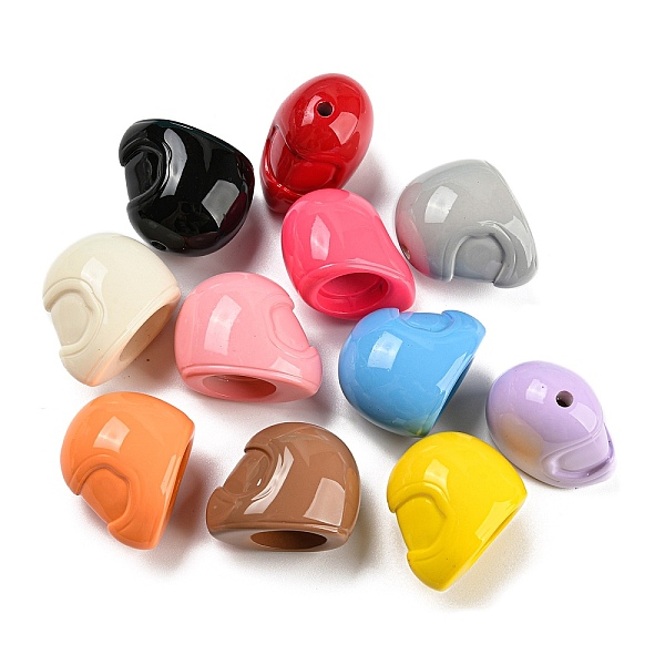 PandaHall Baking Paint Acrylic Beads, Helmet, Mixed Color, 20.5x17.5x25.5mm, Hole: 2.5mm Acrylic Others Multicolor
PandaHall Baking Paint Acrylic Beads, Helmet, Mixed Color, 20.5x17.5x25.5mm, Hole: 2.5mm Acrylic Others Multicolor