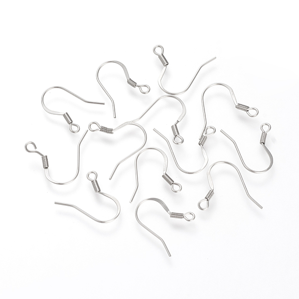 PandaHall 304 Stainless Steel French Earring Hooks, with Horizontal Loop, Flat Earring Hooks, Stainless Steel Color, 16~19x16x2mm, Hole: 2mm...
PandaHall 304 Stainless Steel French Earring Hooks, with Horizontal Loop, Flat Earring Hooks, Stainless Steel Color, 16~19x16x2mm, Hole: 2mm...